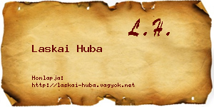 Laskai Huba névjegykártya